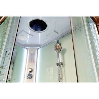 Душевая кабина Deto ЕМ1511 L LED с гм. 110х80х220 см